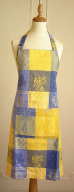 Apron double woven Jacquard Teflon (Lourmarin. yellow x blue) - Click Image to Close